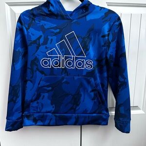 Adidas Kids Blue Patterned Hoodie